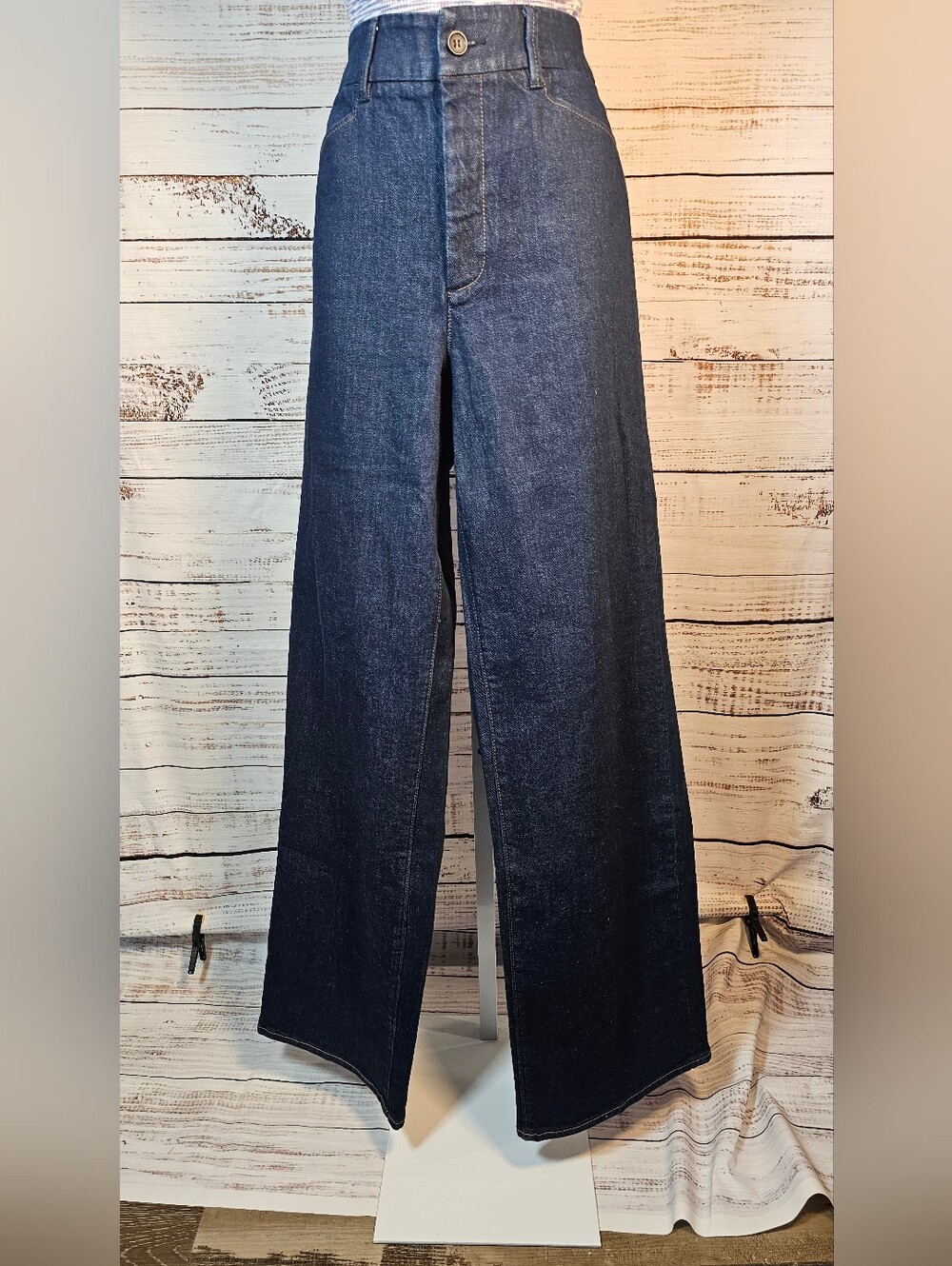 PAIGE Sasha High Rise Wide Leg Trouser Jeans Edinburgh Size 28